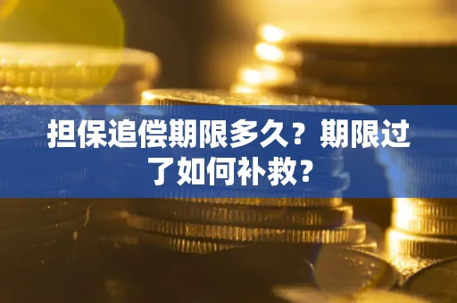 北京担保追偿期限多久？期限过了如何补救？