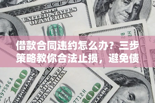北京借款合同违约怎么办？三步策略教你合法止损，避免债务危机升级