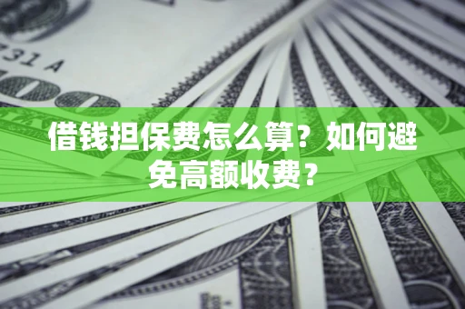 北京借钱担保费怎么算？如何避免高额收费？